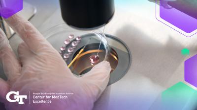 petri dish under microscope