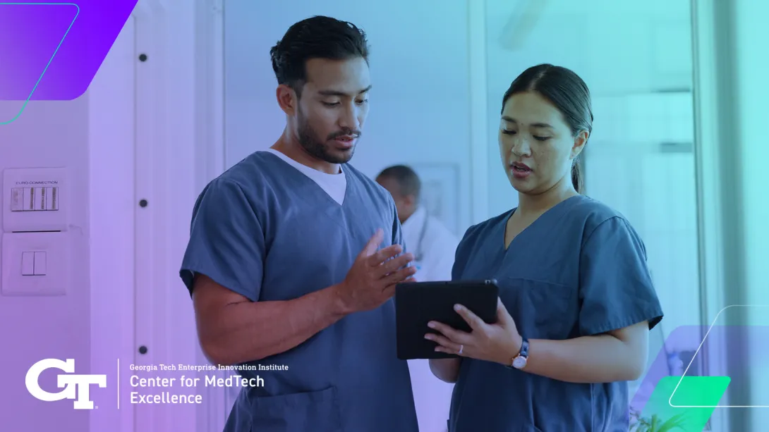 doctors reviewing notes together