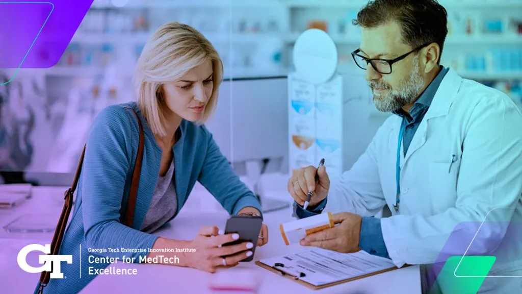 Doctor helping patient