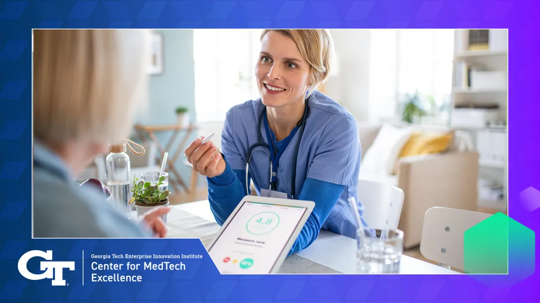 Nurse talking to patient